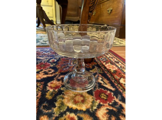 Small Clear Glass Trifle Dish Or Display Bowl