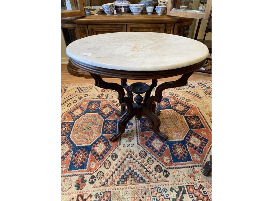 Beautiful Antique Victorian Marble Top Side Table