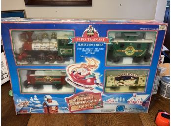 Vintage Large Echo Musical Christmas Train With Box