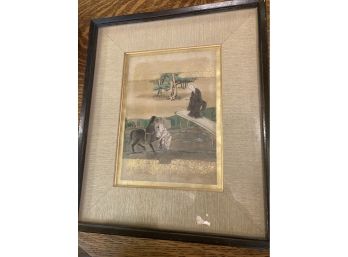 Vintage Chinese Painting Framed And Signed