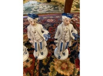 Lot Of 4 Victorian Style Porcelain Figurines