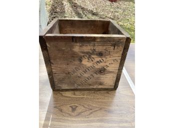 New England Tower Co Wooden Crate