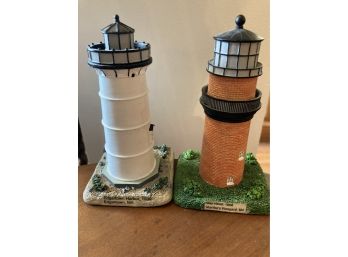 Pair Of Lefton Lighthouses