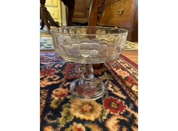 Small Clear Glass Trifle Dish Or Display Bowl