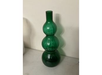Unusual 3 Tier Glass Vase, Great Unique Piece Of Art