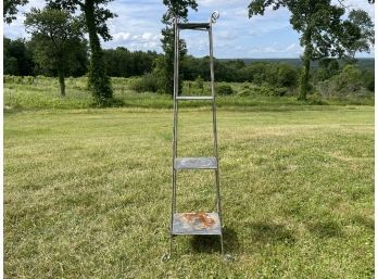 A 4 Tier Metal Plant Stand