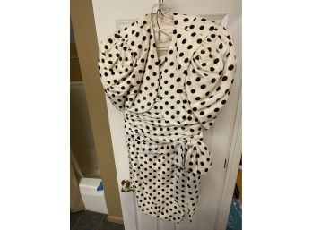 Susan Shields Polka Dot Dress With Coat, Size 10