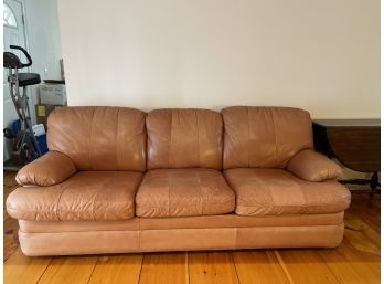 FlexSteel Genuine Top Grain Leather Sofa