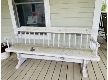 A Beautiful Wooden Bench, Needs Some Love