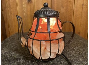 Himalayan Salt Teapot Lamp