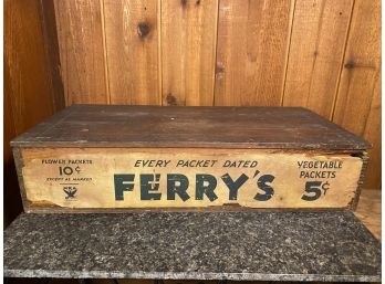 Antique Lidded Box From Ferry's Seed Co.