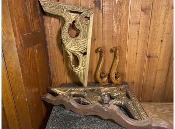 Pair Vintage Bird Architectural Brackets/corbels And More
