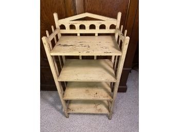 Small 4 Shelf Wood Bookcase