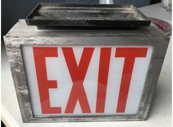 Ceiling Mount Exit Sign  Its Time To Get Out!