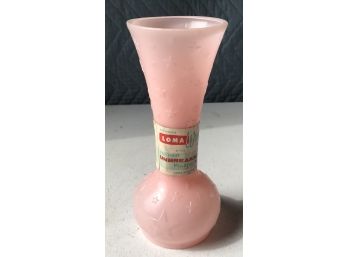 1950s Early Plastic Flower Vase With Original Paper Label