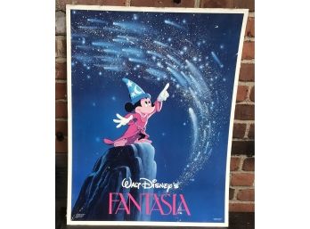 Disney Fantasia Poster 1986 28x22