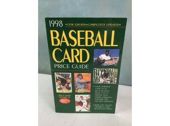 1998 Baseball Card Price Guide Book