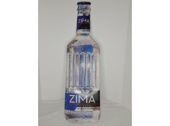 Tin Advertisement Sign Of Zima Clear Malt