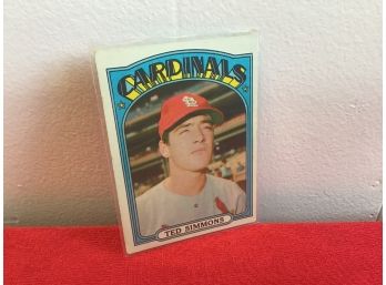 Ted Simmons St Louis Cardinals Catcher Collectors Card