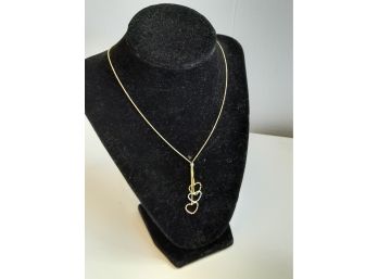 10KT Gold Layered Hearts Necklace 2.75g