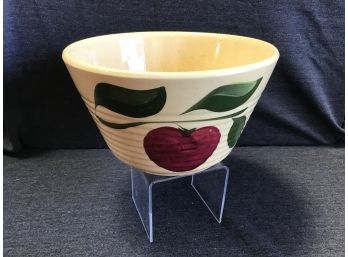 Apple Painted Pottery Bowl