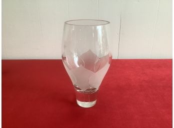 Thick Frosted Glass Vase
