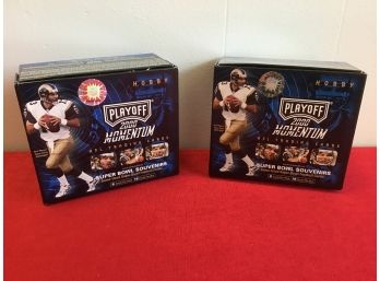 Hobby Playoff 2000 Momentum NFL Trading Cards Super Bowl Souvenirs Box Set Lot Of 2