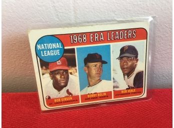 National League 1968 ERA Leaders Collectors Card