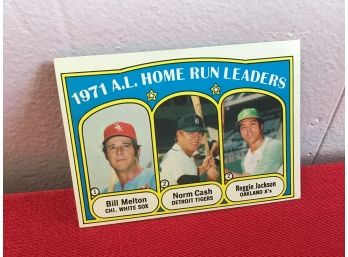 1971 A.L. Home Run Leaders Collectors Card