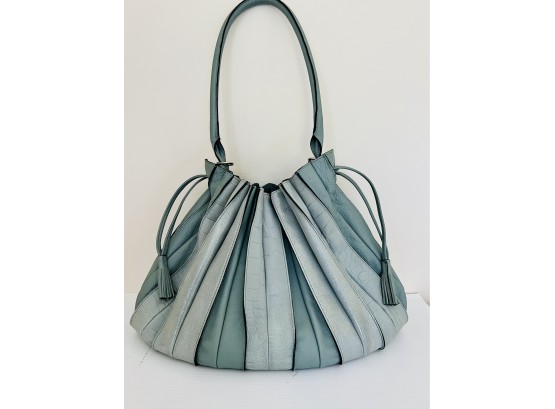 Lupo Sage Leather Tote