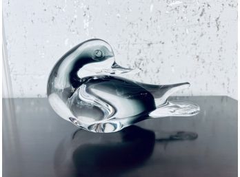 Beautiful Glass Swann Figurine