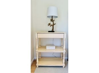 Lillian August French Country Side Shelf With Top Drawer