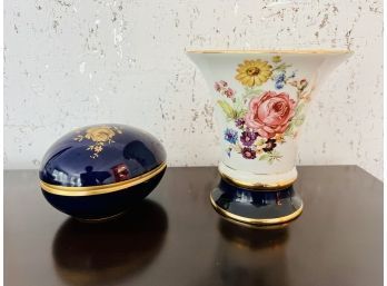 Richard Limoges Jar & Royal Dux Vase