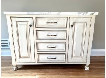 Lillian August French Country Marble Top Chest