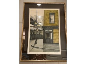The Bridge Cafe NYC / A. Renoux Signed & Framed Print