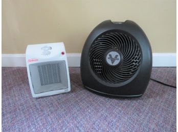 2 Portable Heaters Sunbeam Vornado