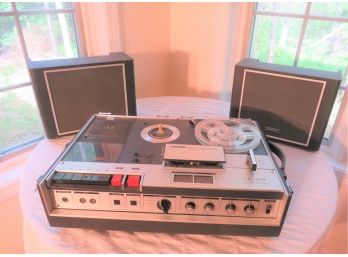 Vintage Sony Reel To Reel With Cassette Deck TC330