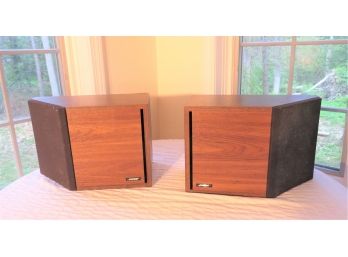 Pair Of Wood Bose 2.2 Speakers