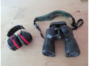 Fujinon 7x50 Binoculars And Pelton Noise Protection Muffs