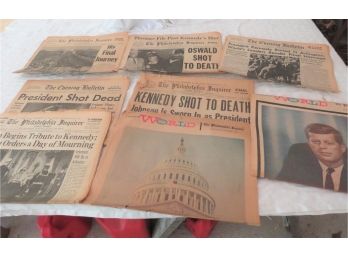 Kennedy JFK Assassination Newspapers