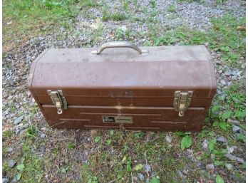 Vintage My Buddy Tradsman Metal Toolbox With Contents