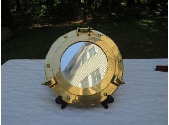 Brass Nautical Porthole Mirror