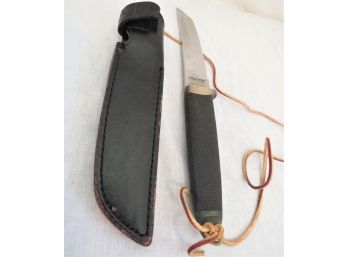 Tanto Cold Steel Fixed Blade Knife With Leather Sheaf