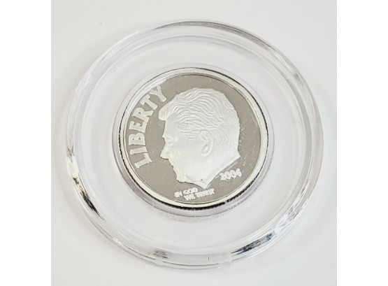 Special 2006  One Tenth Ounce ...999 Pure  Silver President Reagan Dime
