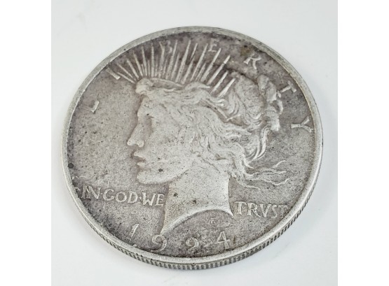 1924 Silver Peace Dollar(98 Years Old)