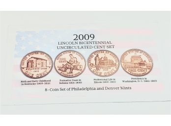 2009 Lincoln Bicentennial Uncirculated Coin Set US Mint Sealed