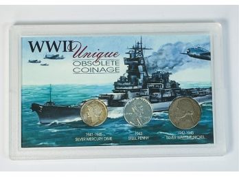 World War II Unique Obsolete Coinage - 3 Coin Set (silver)