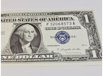 $1 Dollar Blue Seal Silver Certificate 1957 Crisp Uncirculated