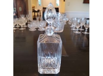 Crystal Liquor Decanter With Lovely Flame Stopper