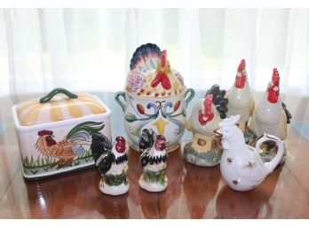 Collection Of Fun Rooster Vessels
